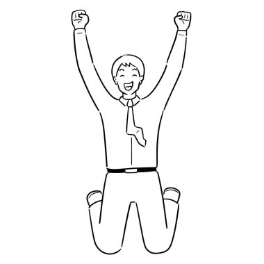 kutlama adam vektör