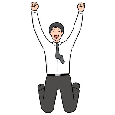 kutlama adam vektör