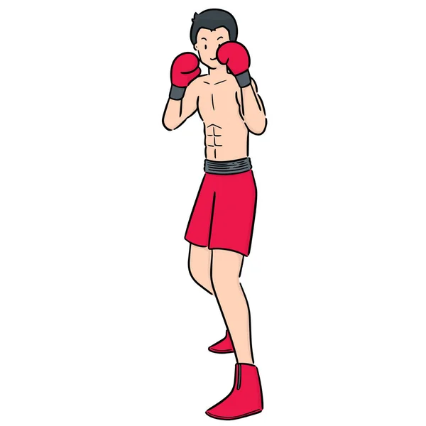 Vector Conjunto Boxeador — Archivo Imágenes Vectoriales