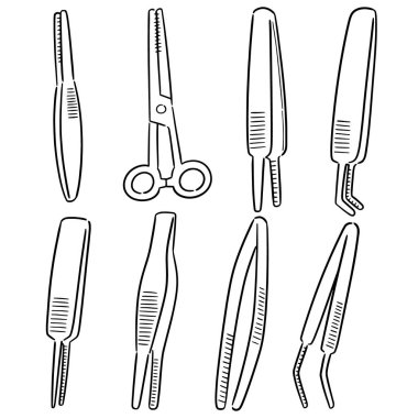 Forseps vektör kümesi