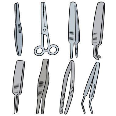 Forseps vektör kümesi