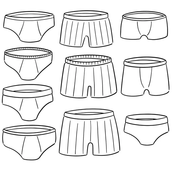 Set Vettore Biancheria Intima — Vettoriale Stock