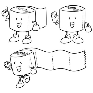 Kağıt mendillerin vektör kümesi