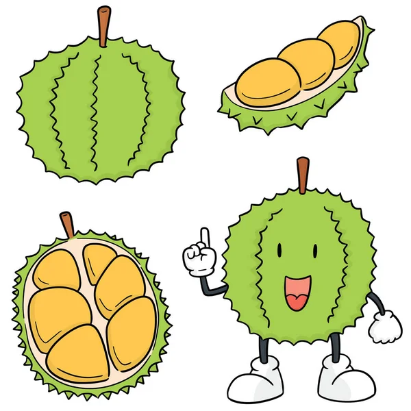 Vector Set Durian — Stockvector