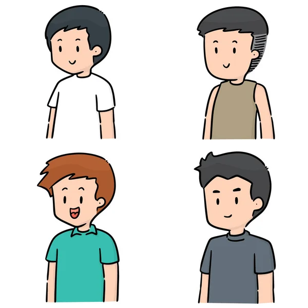 Conjunto Vectorial Hombres — Vector de stock