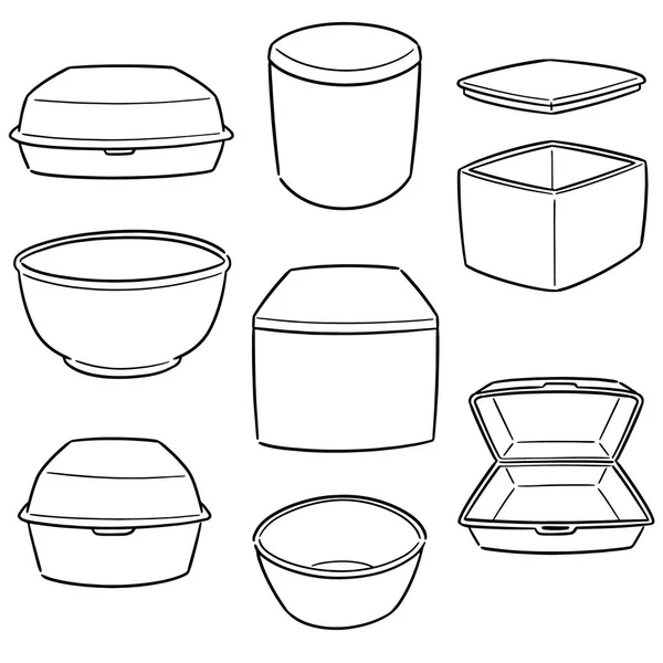 Векторный Набор Пенопласта — стоковый вектор