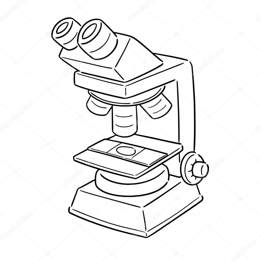 vector set of microscope