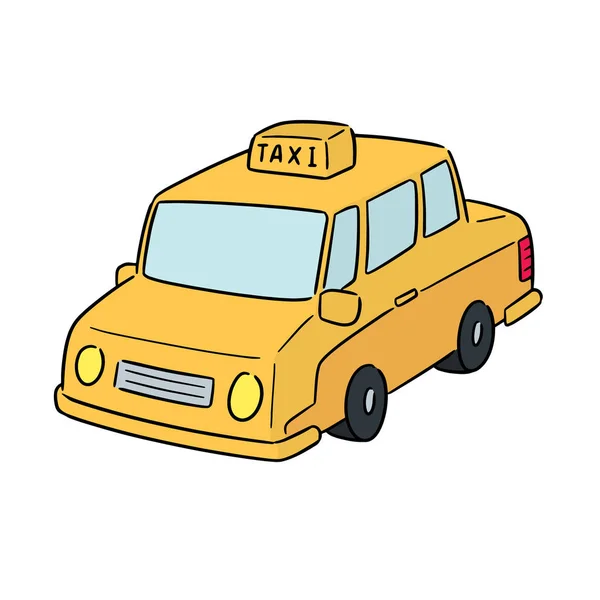 Insieme Vettoriale Taxi — Vettoriale Stock