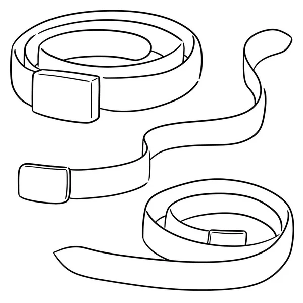 Vector Conjunto Cinturón — Vector de stock