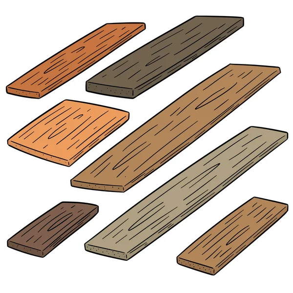 Vector Set Plywood — Stock Vector