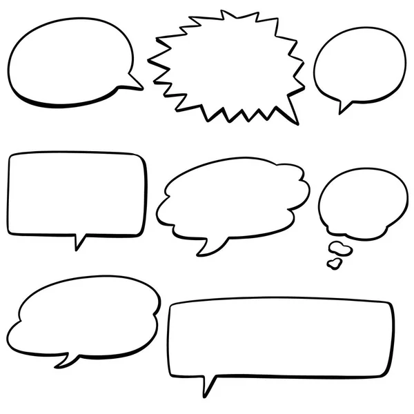 Vector Set Speech Bubbles — Stock Vector