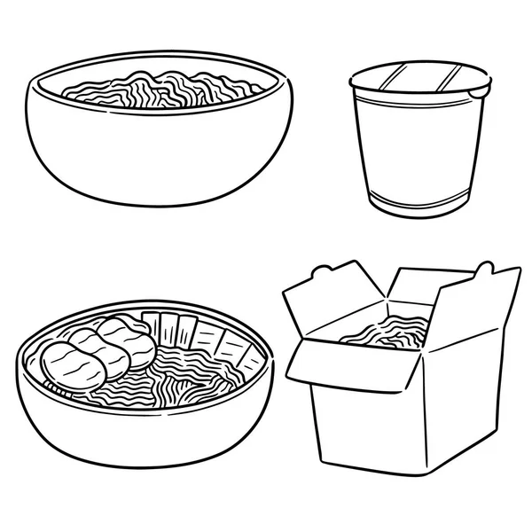 Vector Conjunto Fideos — Vector de stock