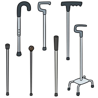 Yürüyen sopa vektör kümesi