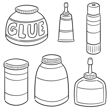 vektör tutkal kümesi