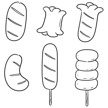 vektör sosis kümesi