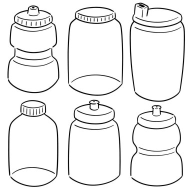 su şişesi vektör kümesi