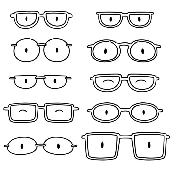 Set Vettore Occhiali Vista — Vettoriale Stock