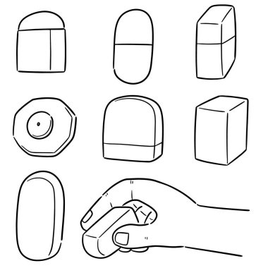 vektör silgi kümesi