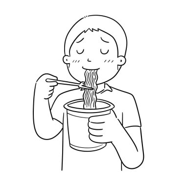 adamın vektör yemek şehriye