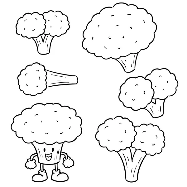 Brokoli Vektör Kümesi — Stok Vektör