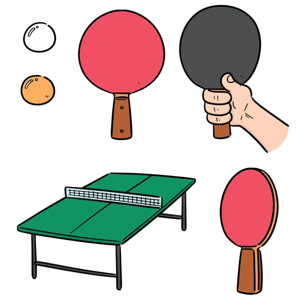 Ensemble Vectoriel Ping Pong — Image vectorielle