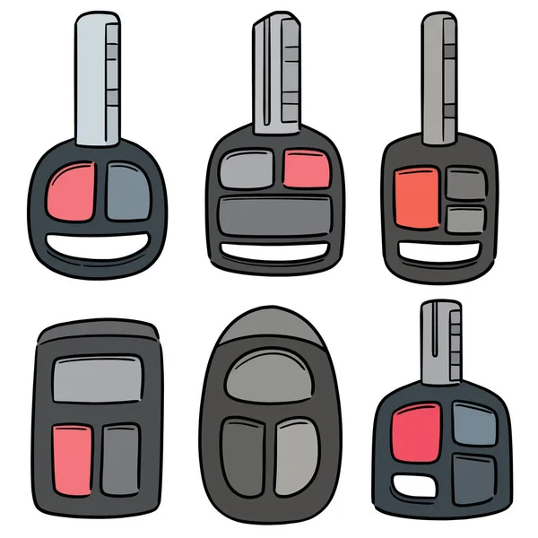 Векторний Набір Автомобільних Ключів — стоковий вектор