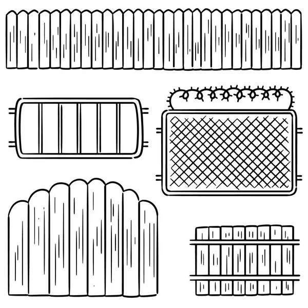 Vector Conjunto Valla — Vector de stock