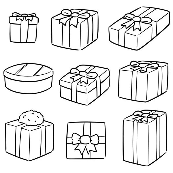 Vector Set Gift Box — Stock Vector