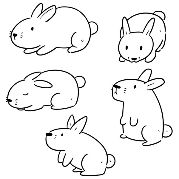 兔子的病媒群 — 图库矢量图片