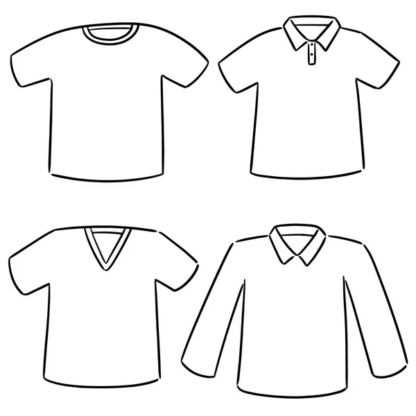 シャツのベクトルを設定 — ストックベクタ