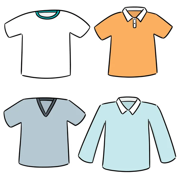 Vector Conjunto Camiseta — Vector de stock