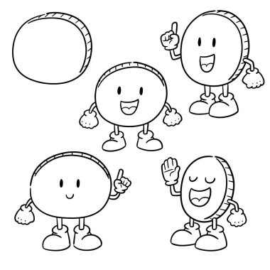 para vektör kümesi çizgi filmi