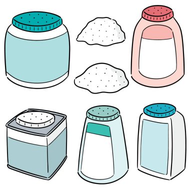 vücut toz vektör kümesi