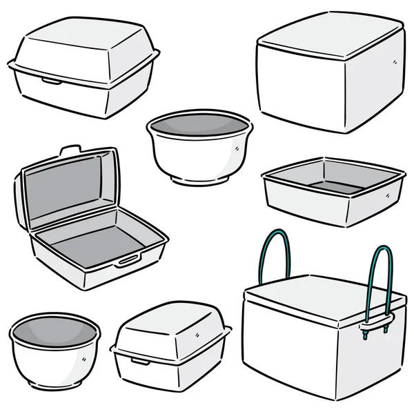 köpük konteyner vektör kümesi