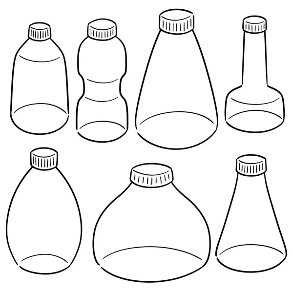 Векторний Набір Пляшки — стоковий вектор