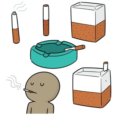 vektör set Sigara