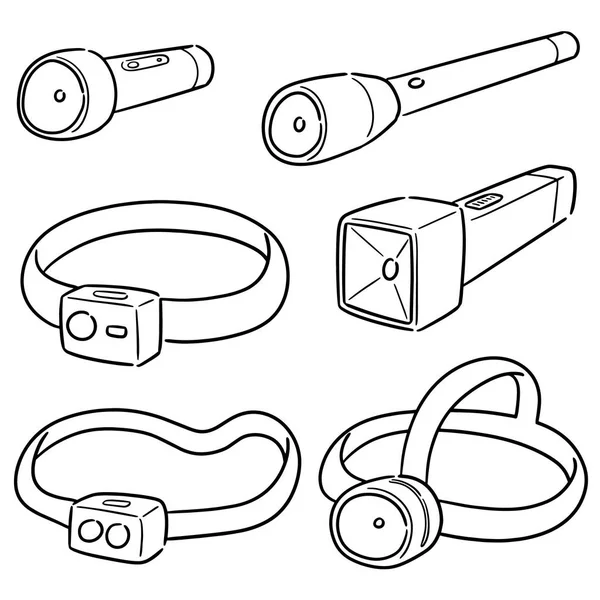 Vector Set Fakkel — Stockvector