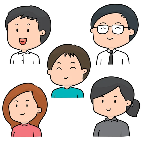 Vector Set People — Stock Vector