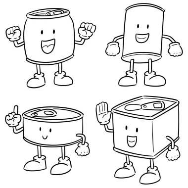 vektör kümesi çizgi film