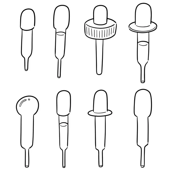 向量集的滴管 — 图库矢量图片
