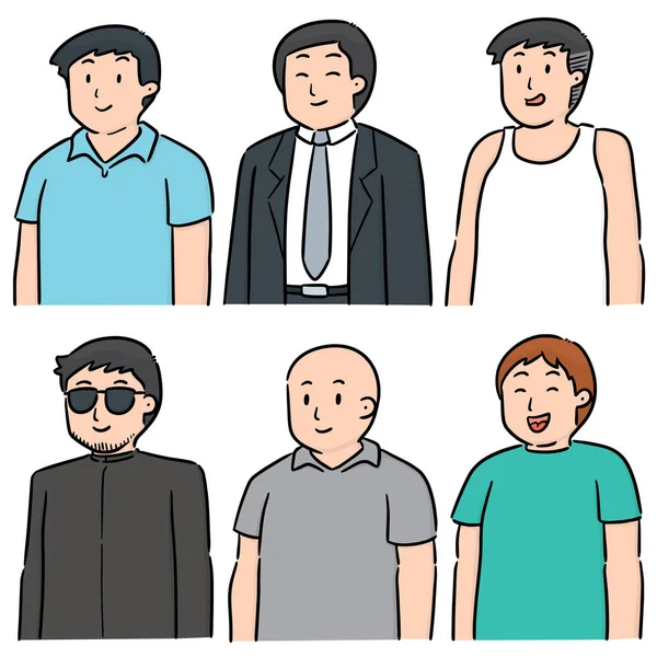 Vector conjunto de personas — Vector de stock