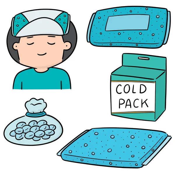 Vector set coldpack — Stockvector