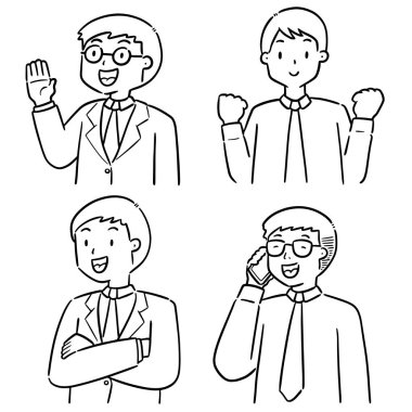 işadamı vektör kümesi