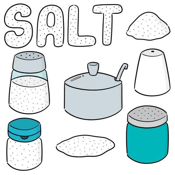 Διάνυσμα σύνολο αλάτι — Διανυσματικό Αρχείο