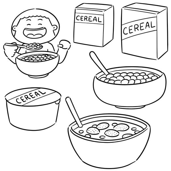 Vector conjunto de cereales — Archivo Imágenes Vectoriales