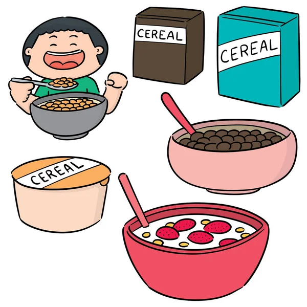 Insieme vettoriale di cereali — Vettoriale Stock