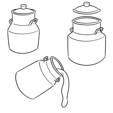 vektör set süt olabilir