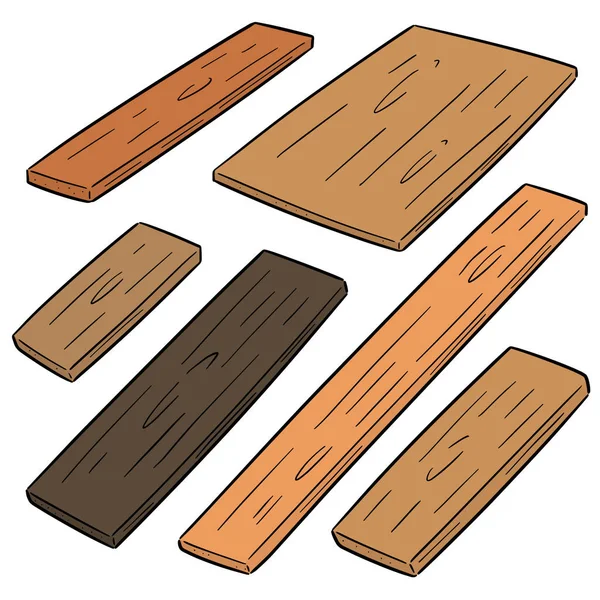 Vector set of plywood — Stock Vector