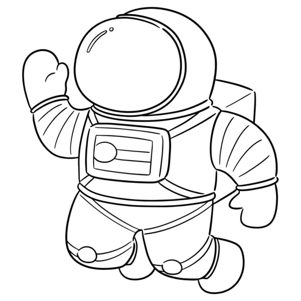 Vector set of astronaut — Stock Vector