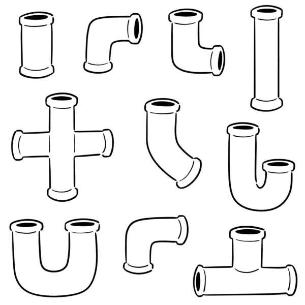 Векторний Набір Труб — стоковий вектор
